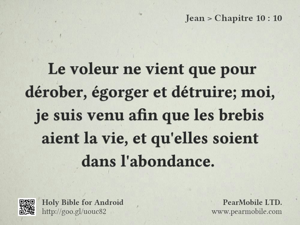 Jean, Chapitre 10:10